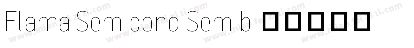 Flama Semicond Semib字体转换